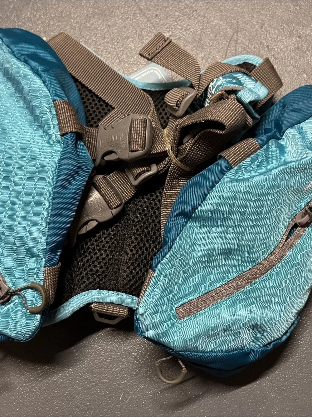 Kurgo Teal Blue Dog Hiking Harness Pack